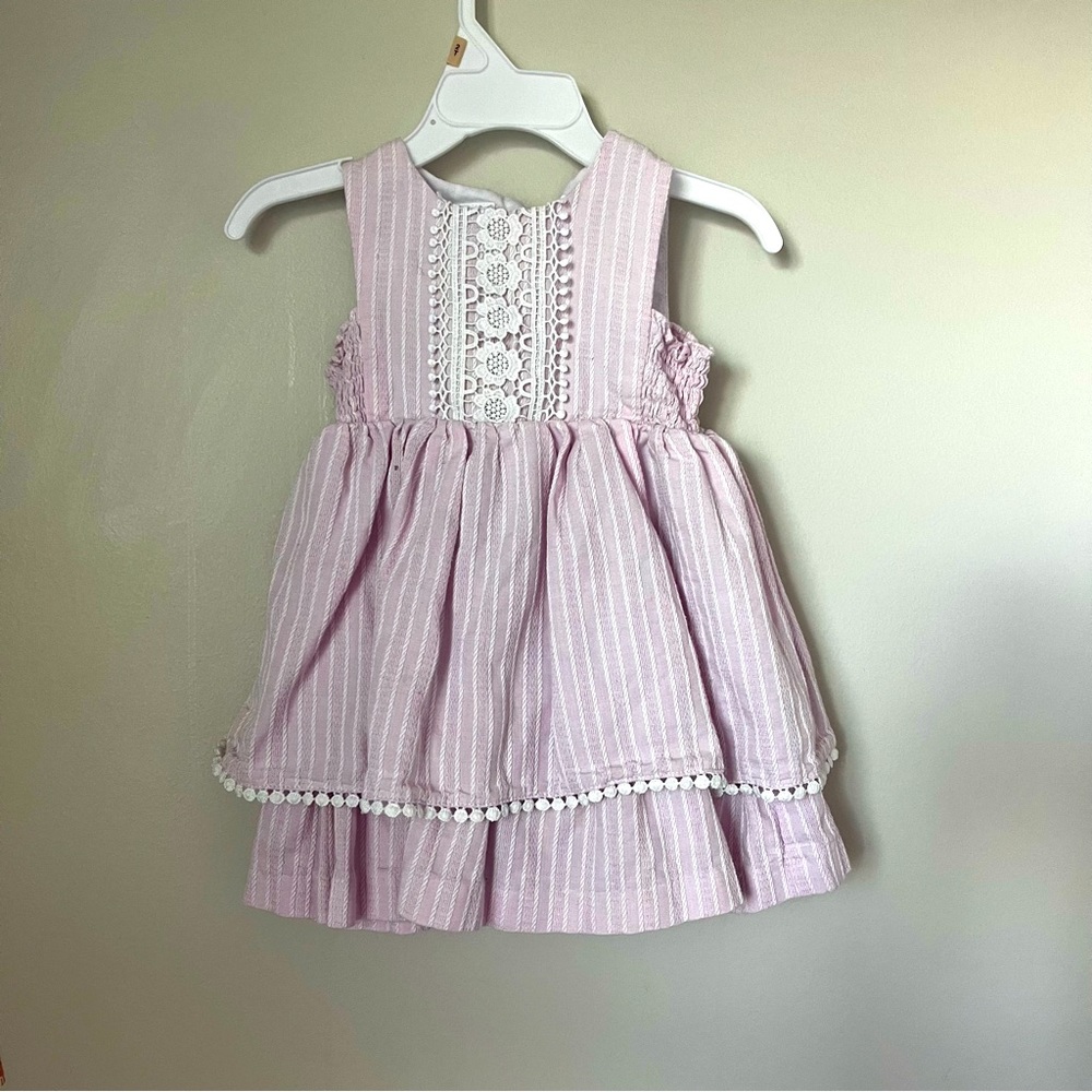 Pink Ruffle Dress 2 Piece Set 18M